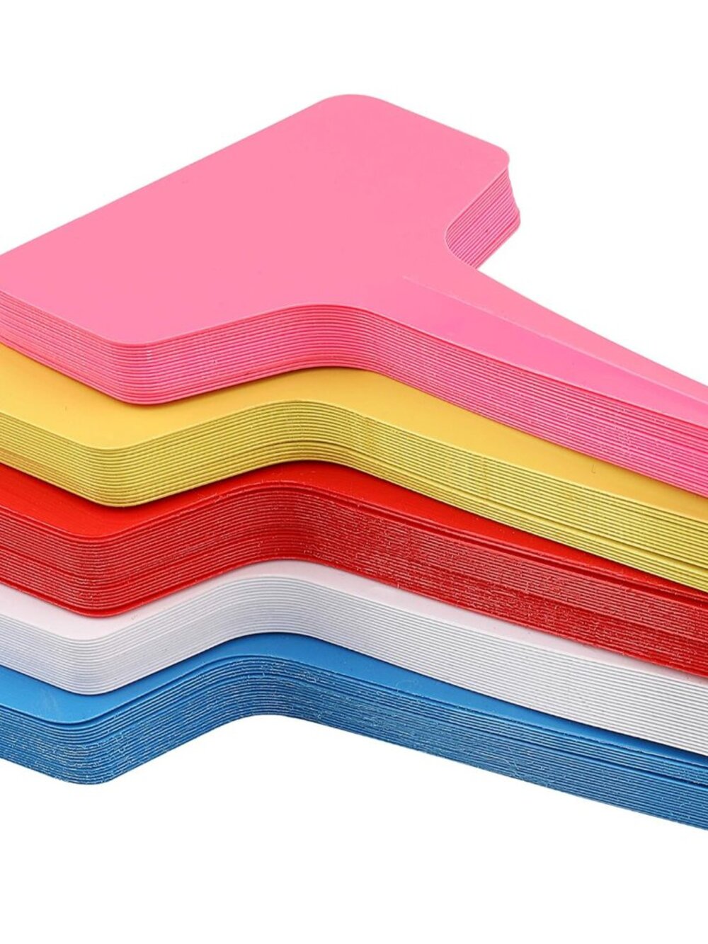 Plant Labels,100 Pcs Multicolor Waterproof Plastic Plant Tags T-Type Nursery Gar